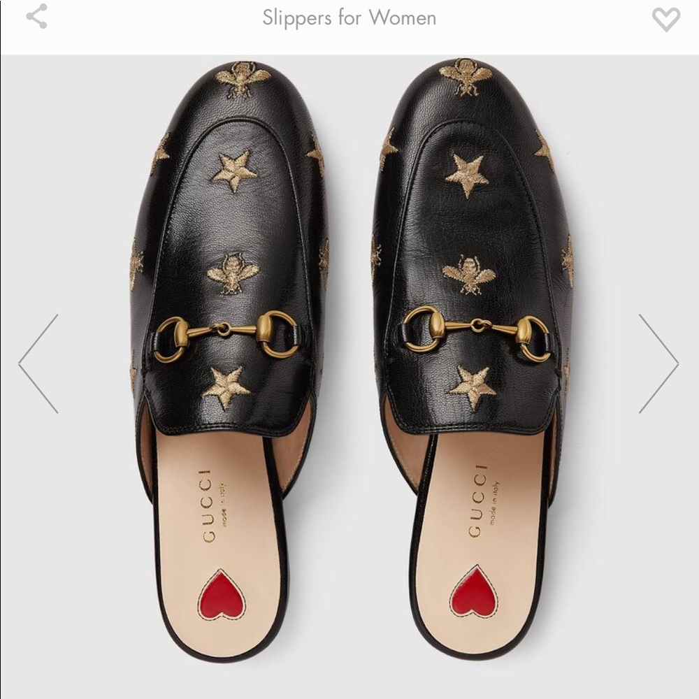 ISO 39.5 Gucci Princetown Stars & Bees